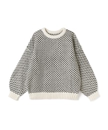 GRL | 配色リンクス柄ビッグニットトップス(ニット/セーター)