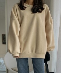 SECRETLABEL | シンプル表起毛スウェットトップス(スウェット)