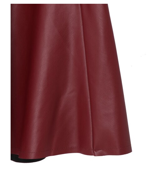 Green　Parks（グリーンパークス）の「・ELENCARE DUE 合皮マーメイドスカート（スカート・ブラック/ボルドー/ベージュ/グリーン・F）」の8枚目の写真