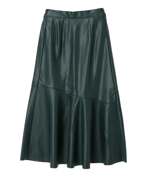 Green　Parks（グリーンパークス）の「・ELENCARE DUE 合皮マーメイドスカート（スカート・ブラック/ボルドー/ベージュ/グリーン・F）」の17枚目の写真