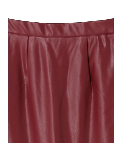 Green　Parks（グリーンパークス）の「・ELENCARE DUE 合皮マーメイドスカート（スカート・ブラック/ボルドー/ベージュ/グリーン・F）」の4枚目の写真