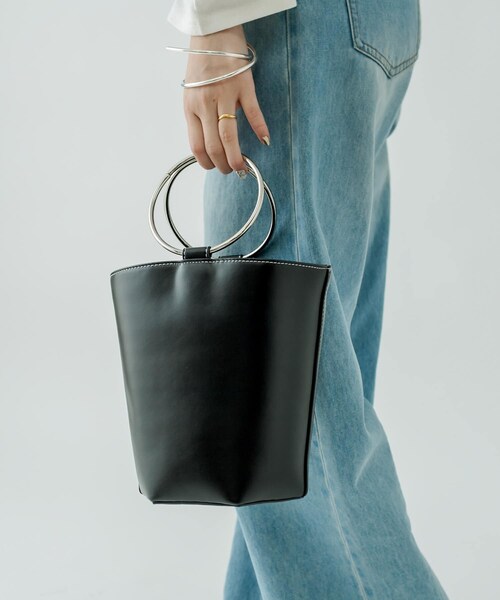 mystic（ミスティック）の「リングハンドル2WAYバック（トートバッグ・レディース・イエロー/ブラック・ONE）」の2枚目の写真