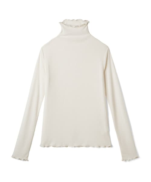 GRL 前後2Wayオープンショルダー配色パイピングテレコリブトップス Lサイズ GRL 前後2Wayオープンショルダー配色パイピングテレコリブ