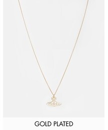 Vivienne Westwood | Vivienne Westwood Thin Flat Lines Orb Pendant Necklace - Gold(ネックレス)