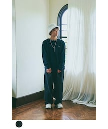 【Boka nii Loo】ビッグデニムワイドパンツ