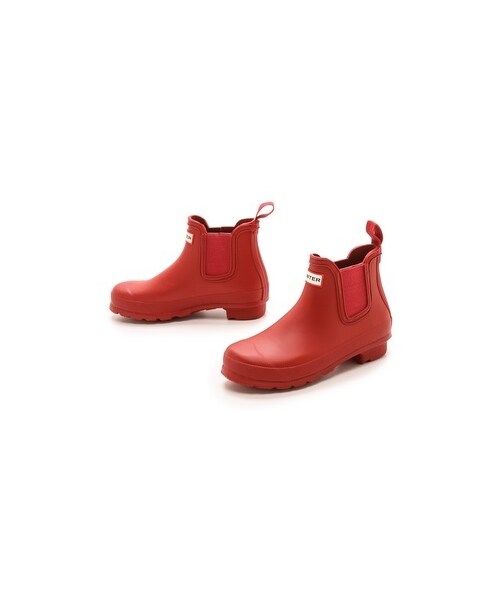HUNTER（ハンター）の「Hunter Boots Original Chelsea Boots（ブーツ・レディース・Military Red・9/10/6/5/8/7）」の4枚目の写真