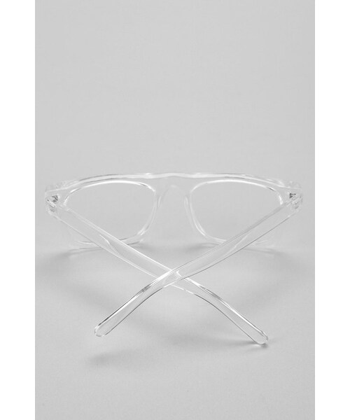 URBAN OUTFITTERS（アーバンアウトフィッターズ）の「Clear Flattop Square Readers（メガネ・メンズ・CLEAR・ONE SIZE）」の2枚目の写真