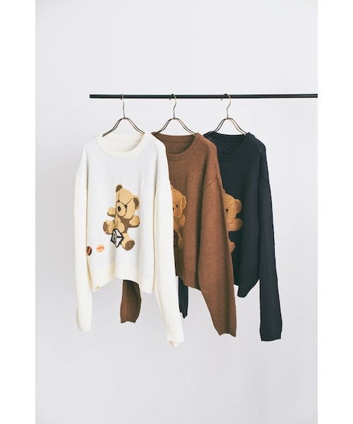 Boka nii（ボカニー）の「Boka nii BEAR ニット（ニット/セーター