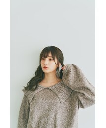 Bokanii ボカニー　Boka nii バンピーカラーニット　ブルー Bokanii ボカニー Boka nii バンピーカラーニット ブルーの通販 by