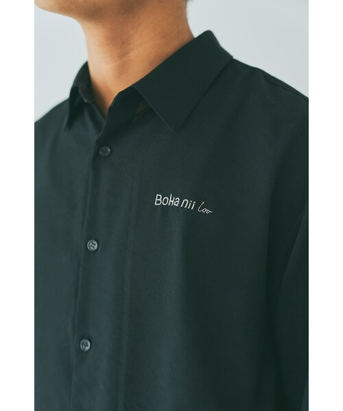 Boka nii(ボカニー)の「【Boka nii Loo】バックギャザービッグブラウス(シャツ/ブラウス・レディース・ブラック/ベージュ・F)」の5枚目の写真