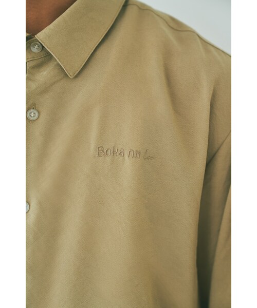 Boka nii(ボカニー)の「【Boka nii Loo】バックギャザービッグブラウス(シャツ/ブラウス・レディース・ブラック/ベージュ・F)」の7枚目の写真