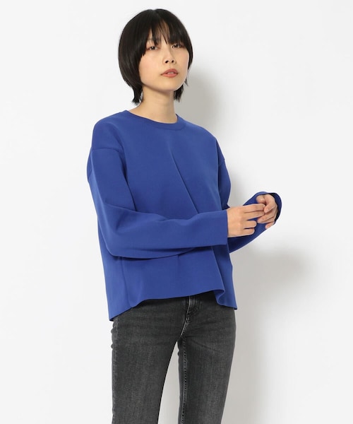 DROIT BELLO(ドロイトベロ)の「DROIT BELLO(ドロイトベロ)クルーネックニット(トップス・BLACK/ROSE/BEIGE/BLUE・F)」の1枚目の写真