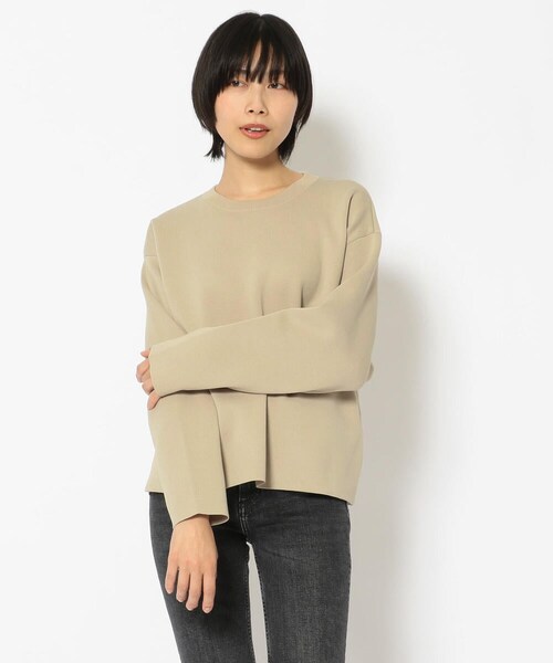 DROIT BELLO(ドロイトベロ)の「DROIT BELLO(ドロイトベロ)クルーネックニット(トップス・BLACK/ROSE/BEIGE/BLUE・F)」の11枚目の写真