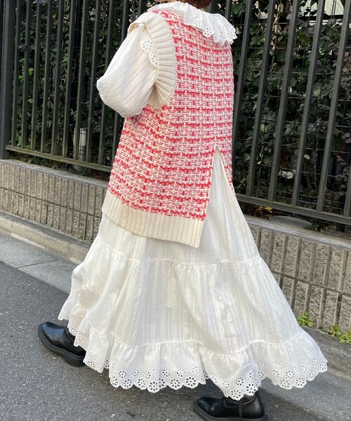 w closet(ダブルクローゼット)の「★先行予約★【Alley】レースギャザーワンピース【1月下旬入荷】(ワンピース/ドレス・レディース・オフホワイト・FREE)」の14枚目の写真