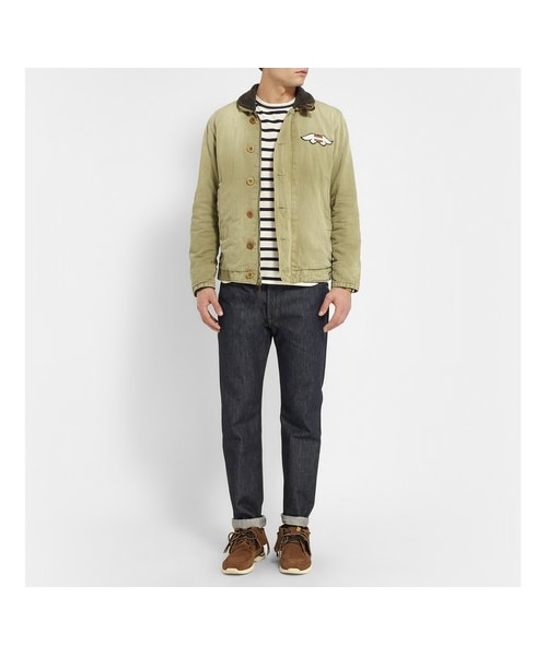 VISVIM（ビズビム）の「Deckhand Shearling-Collar Cotton and