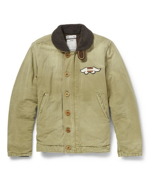 VISVIM（ビズビム）の「Deckhand Shearling-Collar Cotton and