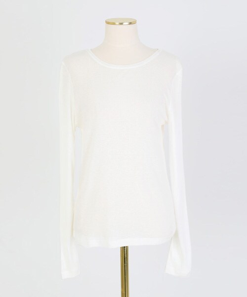 imvely（-）の「[IMVELY] デイリーシースルーラウンドTシャツ（Tシャツ/カットソー・レディース・블랙・FREE0(ミニブリー/XS~M), FREE1(一般ブリー/XS~M)）」の3枚目の写真