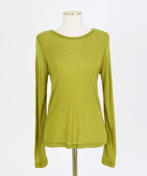 imvely（-）の「[IMVELY] デイリーシースルーラウンドTシャツ（Tシャツ/カットソー・レディース・블랙・FREE0(ミニブリー/XS~M), FREE1(一般ブリー/XS~M)）」の4枚目の写真