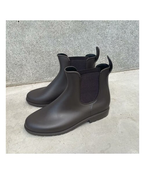copine(コピン)の「デイリーにも使える!サイドゴアレインブーツ(3color/2size)(ブーツ・レディース・カーキ/ブラウン/ブラック・M:23.5cm〜24cm/L:24cm〜24.5cm)」の2枚目の写真