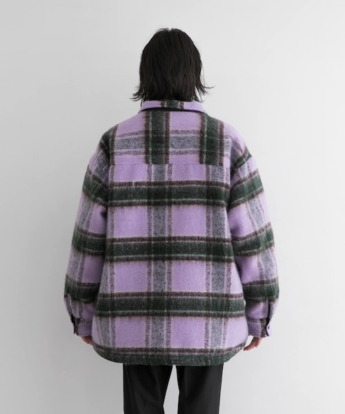 URBAN RESEARCH ID(アーバンリサーチ アイディー)の「URBAN RESEARCH iD 格紋CPO夾克(ジャケット/アウター・メンズ・紫色/駝色・M/L)」の11枚目の写真