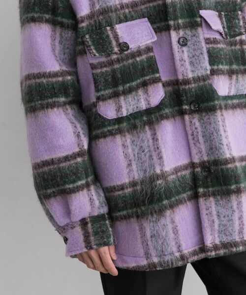URBAN RESEARCH ID(アーバンリサーチ アイディー)の「URBAN RESEARCH iD 格紋CPO夾克(ジャケット/アウター・メンズ・紫色/駝色・M/L)」の15枚目の写真