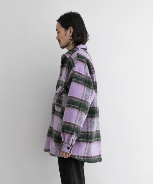 URBAN RESEARCH ID(アーバンリサーチ アイディー)の「URBAN RESEARCH iD 格紋CPO夾克(ジャケット/アウター・メンズ・紫色/駝色・M/L)」の10枚目の写真