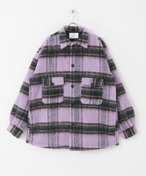 URBAN RESEARCH ID(アーバンリサーチ アイディー)の「URBAN RESEARCH iD 格紋CPO夾克(ジャケット/アウター・メンズ・紫色/駝色・M/L)」の17枚目の写真