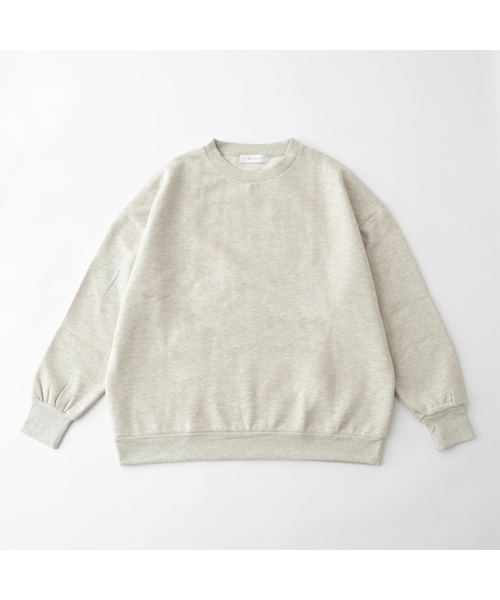 OLUPIC（オルピック）の「【SHOPLIST限定】ヘビーウェイト裏起毛BIGプルオーバー（スウェット・レディース・ブラック/ブルー/ベージュ/グレー/ピンク/ホワイト・F）」の3枚目の写真