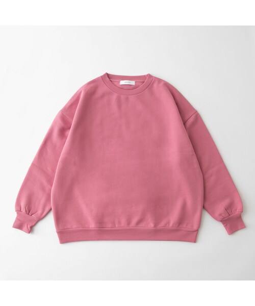 OLUPIC（オルピック）の「【SHOPLIST限定】ヘビーウェイト裏起毛BIGプルオーバー（スウェット・レディース・ブラック/ブルー/ベージュ/グレー/ピンク/ホワイト・F）」の6枚目の写真