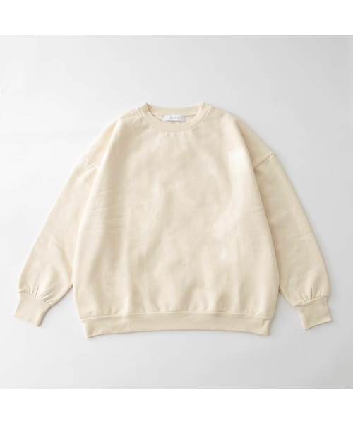 OLUPIC（オルピック）の「【SHOPLIST限定】ヘビーウェイト裏起毛BIGプルオーバー（スウェット・レディース・ブラック/ブルー/ベージュ/グレー/ピンク/ホワイト・F）」の2枚目の写真