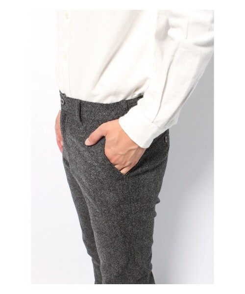 JOURNAL STANDARD（ジャーナルスタンダード）の「トップフラノストレッチテーパードパンツ（パンツ・メンズ・グレー/グレーA/キャメル/ネイビー B・S/M/L）」の10枚目の写真