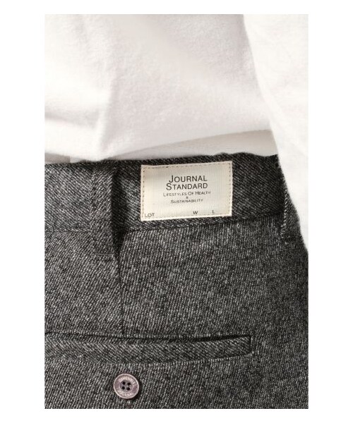 JOURNAL STANDARD（ジャーナルスタンダード）の「トップフラノストレッチテーパードパンツ（パンツ・メンズ・グレー/グレーA/キャメル/ネイビー B・S/M/L）」の12枚目の写真