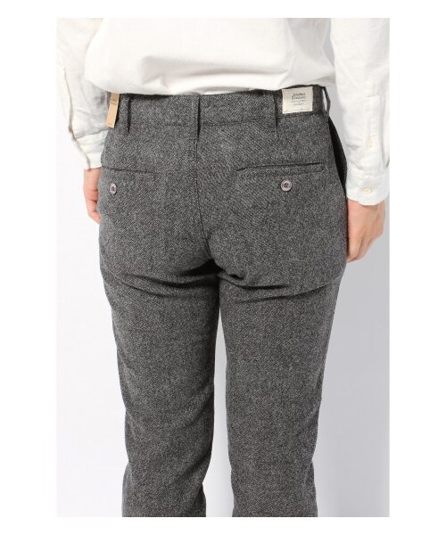 JOURNAL STANDARD（ジャーナルスタンダード）の「トップフラノストレッチテーパードパンツ（パンツ・メンズ・グレー/グレーA/キャメル/ネイビー B・S/M/L）」の9枚目の写真