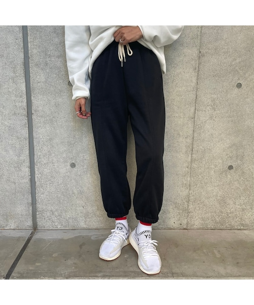 copine（コピン）の「あったか裏起毛！カジュアルスウェットパンツ(2color)（スウェットパンツ・レディース・オートミール/ブラック・ワンサイズ）」の2枚目の写真