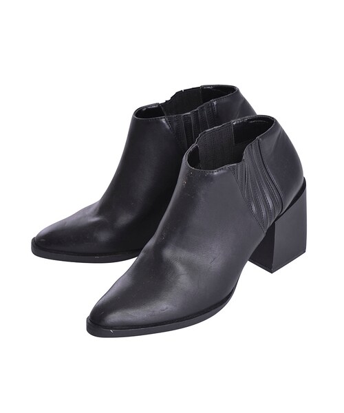 EMODA（エモダ）の「HIGH CUT LOWブーツ（シューズ・レディース・ホワイト/ブラック・S/M/L）」の4枚目の写真