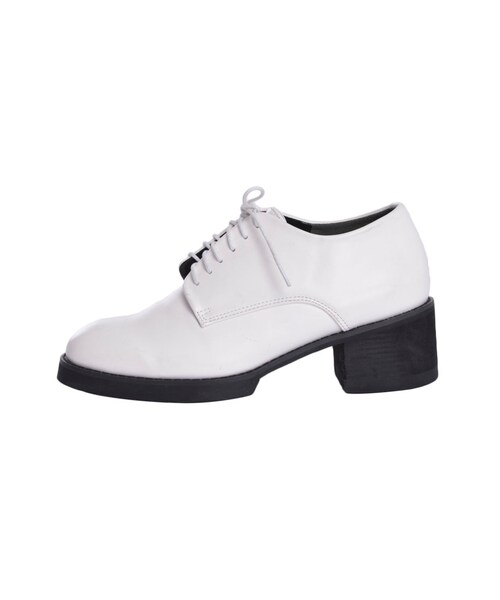 EMODA(エモダ)の「FINEオックスフォードSHOES(シューズ・レディース・ホワイト/ブラック・S/M/L)」の1枚目の写真