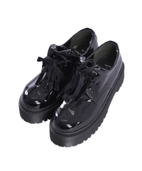 jouetie（ジュエティ）の「【ＣＡＳＵＡＬ】松嶋尚美コラボエナメルローファー（シューズ・レディース・オフホワイト/ブラック/ダークグリーン・M/L）」の2枚目の写真