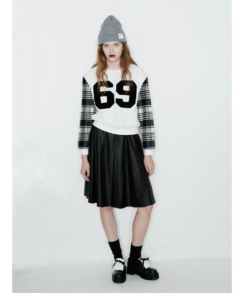 jouetie（ジュエティ）の「【ＣＡＳＵＡＬ】松嶋尚美コラボエナメルローファー（シューズ・レディース・オフホワイト/ブラック/ダークグリーン・M/L）」の5枚目の写真