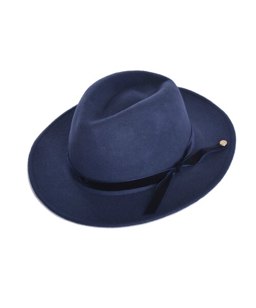 jouetie（ジュエティ）の「【CASUAL】ベロアテープHAT（帽子・レディース・ブラック/ネイビー/ベージュ・F）」の5枚目の写真