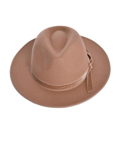 jouetie（ジュエティ）の「【CASUAL】ベロアテープHAT（帽子・レディース・ブラック/ネイビー/ベージュ・F）」の6枚目の写真