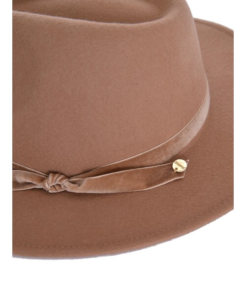 jouetie（ジュエティ）の「【CASUAL】ベロアテープHAT（帽子・レディース・ブラック/ネイビー/ベージュ・F）」の7枚目の写真