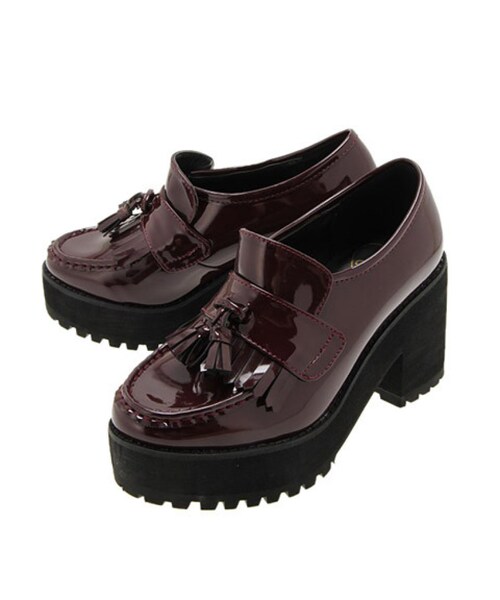 jouetie（ジュエティ）の「★タッセルローファー（シューズ・レディース・ボルドー/マスタード/ネイビー・M/L）」の3枚目の写真