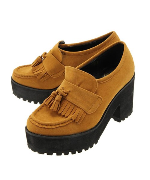 jouetie（ジュエティ）の「★タッセルローファー（シューズ・レディース・ボルドー/マスタード/ネイビー・M/L）」の2枚目の写真