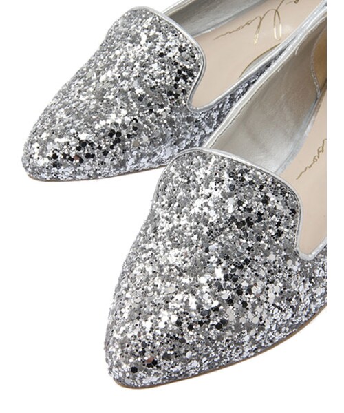 LAGUNAMOON（ラグナムーン）の「【Goods】グリッターフラットシューズ（シューズ・レディース・ホワイト/ネイビー/シルバー・XS/S/M）」の7枚目の写真