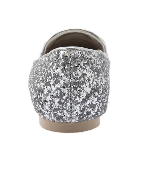 LAGUNAMOON（ラグナムーン）の「【Goods】グリッターフラットシューズ（シューズ・レディース・ホワイト/ネイビー/シルバー・XS/S/M）」の5枚目の写真