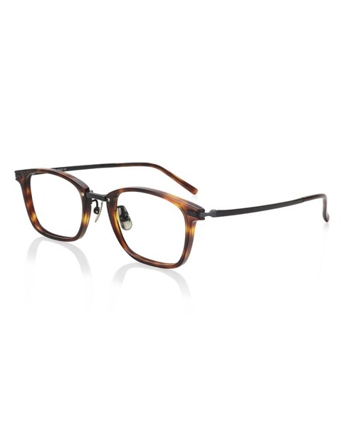 JINS（ジンズ）の「UNITE Combination-MADE IN JAPAN-（メガネ・メンズ・ダークカーキ(29)/ダークネイビー(59)/ブラウンデミ(86)/ブラック(94)・Large 50□22-142○36）」の3枚目の写真