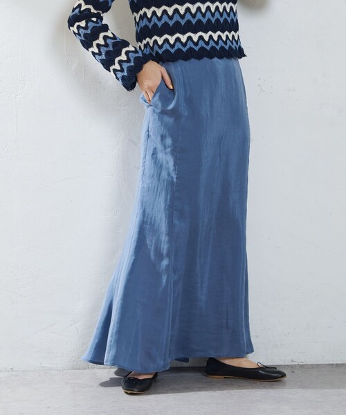 新品　SHENERY シーナリー　セミフレアナロースカート SHENERY 「SHENERY」 ロングスカート 36 ホワイト レディース