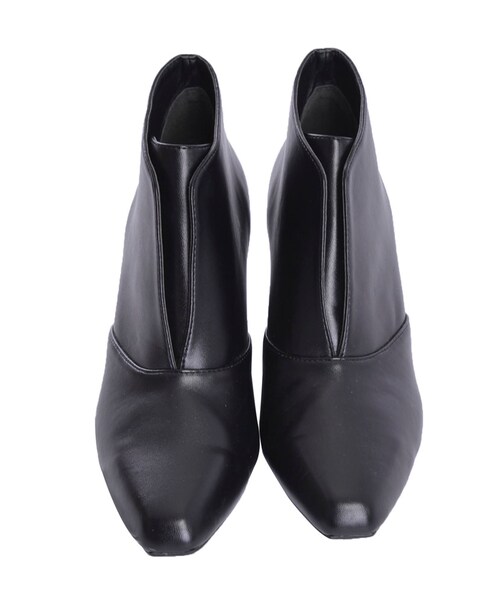 MERCURYDUO（マーキュリーデュオ）の「【GDS】 スクエアトゥブーティ（シューズ・レディース・オフホワイト/ブラック/ミックス・36/38）」の6枚目の写真