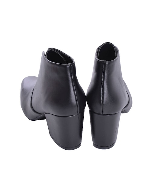 MERCURYDUO（マーキュリーデュオ）の「【GDS】 スクエアトゥブーティ（シューズ・レディース・オフホワイト/ブラック/ミックス・36/38）」の7枚目の写真