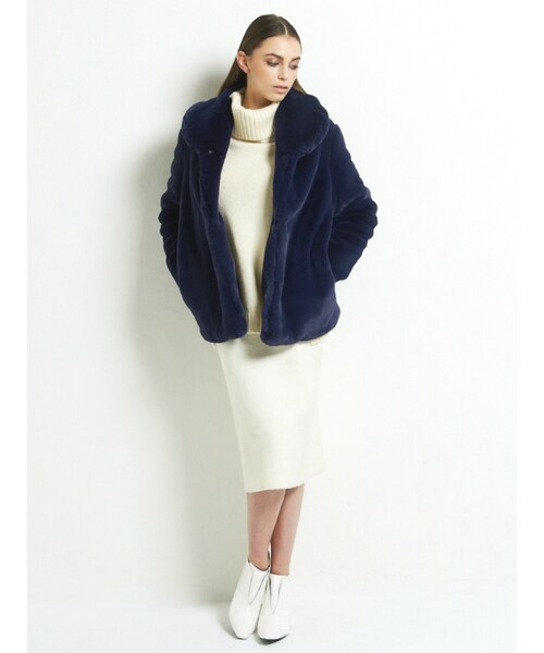 MERCURYDUO（マーキュリーデュオ）の「【GDS】 スクエアトゥブーティ（シューズ・レディース・オフホワイト/ブラック/ミックス・36/38）」の4枚目の写真